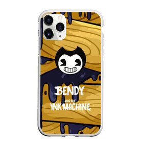 Чехол для iPhone 11 Pro матовый с принтом Bendy and the Ink Machine в Новосибирске, Силикон |  | 0x000000123 | bendy | ink machine | бенди