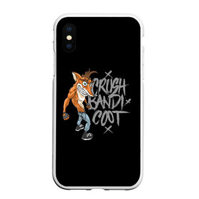 Чехол для iPhone XS Max матовый с принтом Crush Bandicoot 3d в Новосибирске, Силикон | Область печати: задняя сторона чехла, без боковых панелей | Тематика изображения на принте: crash | бандикут | краш | крэш