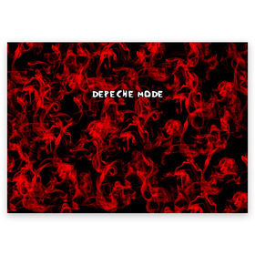 Поздравительная открытка с принтом Depeche Mode в Новосибирске, 100% бумага | плотность бумаги 280 г/м2, матовая, на обратной стороне линовка и место для марки
 | альтернативный | блюз | британская | готик | гранж | группа | метал | модные | музыка | пост | рок | хард