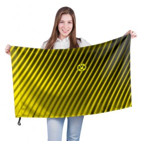 Флаг 3D с принтом BORUSSIA SPORT в Новосибирске, 100% полиэстер | плотность ткани — 95 г/м2, размер — 67 х 109 см. Принт наносится с одной стороны | 