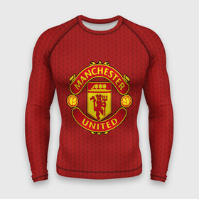 Мужской рашгард 3D с принтом Manchester United Knitted в Новосибирске,  |  | england | football | logo | manchester united | pattern | sport | англия | арт | вязаный | лига | лого | манчестер юнайтед | переплет | свитер | спорт | текстура | узор | фк | футбол | футбольный клуб | эмблема