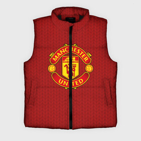 Мужской жилет утепленный 3D с принтом Manchester United Knitted в Новосибирске,  |  | england | football | logo | manchester united | pattern | sport | англия | арт | вязаный | лига | лого | манчестер юнайтед | переплет | свитер | спорт | текстура | узор | фк | футбол | футбольный клуб | эмблема