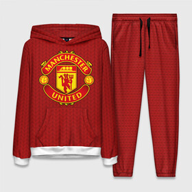 Женский костюм 3D (с толстовкой) с принтом Manchester United Knitted в Новосибирске,  |  | england | football | logo | manchester united | pattern | sport | англия | арт | вязаный | лига | лого | манчестер юнайтед | переплет | свитер | спорт | текстура | узор | фк | футбол | футбольный клуб | эмблема