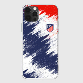 Чехол для iPhone 12 Pro с принтом Atletico Madrid в Новосибирске, силикон | область печати: задняя сторона чехла, без боковых панелей | атлетико мадрид | эмблема