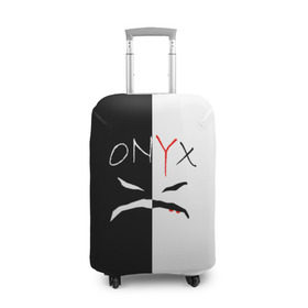 Чехол для чемодана 3D с принтом ONYX в Новосибирске, 86% полиэфир, 14% спандекс | двустороннее нанесение принта, прорези для ручек и колес | onyx | американская группа | группа | музыка | надпись | хип хоп