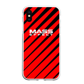 Чехол для iPhone XS Max матовый с принтом Mass Effect в Новосибирске, Силикон | Область печати: задняя сторона чехла, без боковых панелей | effect | game | n7 | shepard | галактика | жнец | игра | масс | нормандия | планета | шепард | эффект