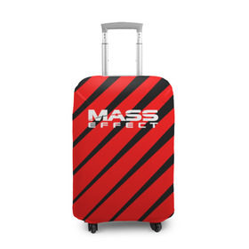 Чехол для чемодана 3D с принтом Mass Effect в Новосибирске, 86% полиэфир, 14% спандекс | двустороннее нанесение принта, прорези для ручек и колес | effect | game | n7 | shepard | галактика | жнец | игра | масс | нормандия | планета | шепард | эффект