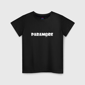 Детская футболка хлопок с принтом Paramore в Новосибирске, 100% хлопок | круглый вырез горловины, полуприлегающий силуэт, длина до линии бедер | Тематика изображения на принте: 