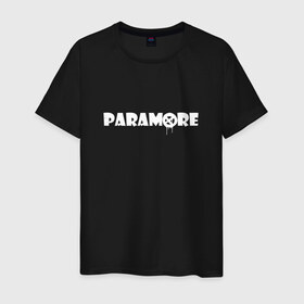 Мужская футболка хлопок с принтом Paramore в Новосибирске, 100% хлопок | прямой крой, круглый вырез горловины, длина до линии бедер, слегка спущенное плечо. | Тематика изображения на принте: 