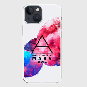 Чехол для iPhone 13 mini с принтом 30 Seconds to Mars в Новосибирске,  |  | 30 seconds to mars | punk | rock | альтернативный хип хоп | группа | инди поп | музыка | музыкальное произведение | ноты | панк | регги | рок | синти поп