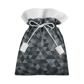 Подарочный 3D мешок с принтом Hipster gray в Новосибирске, 100% полиэстер | Размер: 29*39 см | Тематика изображения на принте: абстракция | белый | мозаика | ромб | серый | треугольник | узор | хипстер | черный | яркий