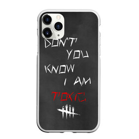 Чехол для iPhone 11 Pro матовый с принтом I am TOXIC в Новосибирске, Силикон |  | dbd | dead by daylight | toxic | дбд | токсик