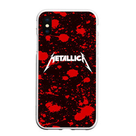 Чехол для iPhone XS Max матовый с принтом Metallica в Новосибирске, Силикон | Область печати: задняя сторона чехла, без боковых панелей | metallica | punk | rock | альтернативный хип хоп | группа | инди поп | музыка | музыкальное произведение | ноты | панк | регги | рок | синти поп