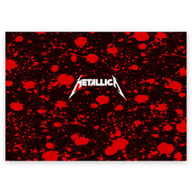 Поздравительная открытка с принтом Metallica в Новосибирске, 100% бумага | плотность бумаги 280 г/м2, матовая, на обратной стороне линовка и место для марки
 | metallica | punk | rock | альтернативный хип хоп | группа | инди поп | музыка | музыкальное произведение | ноты | панк | регги | рок | синти поп