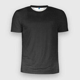 Мужская футболка 3D спортивная с принтом Кевлар Ультра в Новосибирске, 100% полиэстер с улучшенными характеристиками | приталенный силуэт, круглая горловина, широкие плечи, сужается к линии бедра | Тематика изображения на принте: black | carbon | карбон | кевлар | кольчуга