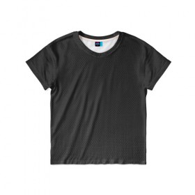 Детская футболка 3D с принтом Кевлар Ультра в Новосибирске, 100% гипоаллергенный полиэфир | прямой крой, круглый вырез горловины, длина до линии бедер, чуть спущенное плечо, ткань немного тянется | Тематика изображения на принте: black | carbon | карбон | кевлар | кольчуга