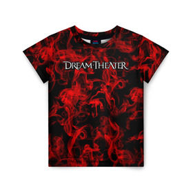 Детская футболка 3D с принтом Dream Theater в Новосибирске, 100% гипоаллергенный полиэфир | прямой крой, круглый вырез горловины, длина до линии бедер, чуть спущенное плечо, ткань немного тянется | альтернативный | американская | глэм | готик | гранж | группа | метал | модные | музыка | пост | рок | хард