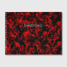 Альбом для рисования с принтом Evanescence в Новосибирске, 100% бумага
 | матовая бумага, плотность 200 мг. | Тематика изображения на принте: альтернативный | американская | глэм | готик | гранж | группа | метал | модные | музыка | пост | рок | хард