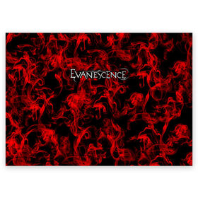Поздравительная открытка с принтом Evanescence в Новосибирске, 100% бумага | плотность бумаги 280 г/м2, матовая, на обратной стороне линовка и место для марки
 | альтернативный | американская | глэм | готик | гранж | группа | метал | модные | музыка | пост | рок | хард