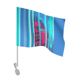 Флаг для автомобиля с принтом Элджей в Новосибирске, 100% полиэстер | Размер: 30*21 см | sayonara boy | морген | сайонара | элджей