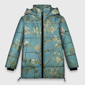 Женская зимняя куртка 3D с принтом Ван Гог Цветущие ветки миндаля в Новосибирске, верх — 100% полиэстер; подкладка — 100% полиэстер; утеплитель — 100% полиэстер | длина ниже бедра, силуэт Оверсайз. Есть воротник-стойка, отстегивающийся капюшон и ветрозащитная планка. 

Боковые карманы с листочкой на кнопках и внутренний карман на молнии | вангог | винсент | живопись | картина | цветы
