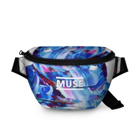 Поясная сумка 3D с принтом MUSE COLLECTION в Новосибирске, 100% полиэстер | плотная ткань, ремень с регулируемой длиной, внутри несколько карманов для мелочей, основное отделение и карман с обратной стороны сумки застегиваются на молнию | muse | punk | rock | альтернативный хип хоп | группа | инди поп | музыка | музыкальное произведение | ноты | панк | регги | рок | синти поп