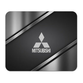 Коврик для мышки прямоугольный с принтом MITSUBISHI SPORT в Новосибирске, натуральный каучук | размер 230 х 185 мм; запечатка лицевой стороны |  машина | марка | митсубиси