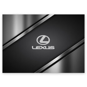 Поздравительная открытка с принтом LEXUS SPORT в Новосибирске, 100% бумага | плотность бумаги 280 г/м2, матовая, на обратной стороне линовка и место для марки
 | Тематика изображения на принте: auto | automobile | car | carbon | lexus | machine | motor | motor car | sport car | автомашина | бренд | легковой автомобиль | марка | спортивный автомобиль | тачка