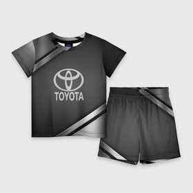 Детский костюм с шортами 3D с принтом TOYOTA SPORT в Новосибирске,  |  | auto | automobile | car | carbon | machine | motor | motor car | sport car | toyota | автомашина | бренд | легковой автомобиль | марка | спортивный автомобиль | тачка