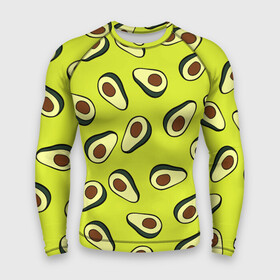 Мужской рашгард 3D с принтом Авокадо в Новосибирске,  |  | avocado | food | fruit | pattern | vegan | vegetarian | авокадо | веган | вегетарианство | еда | паттерн | правильное питание | фрукт