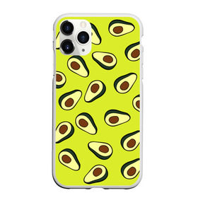 Чехол для iPhone 11 Pro матовый с принтом Авокадо в Новосибирске, Силикон |  | avocado | food | fruit | pattern | vegan | vegetarian | авокадо | веган | вегетарианство | еда | паттерн | правильное питание | фрукт