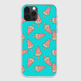 Чехол для iPhone 12 Pro Max с принтом Ice cream Watermelon в Новосибирске, Силикон |  | food | ice cream | pattern | sweet | vegetarian | watermelon | арбуз | вегетарианство | еда | мороженое | паттерн | правильное питание | сладкое