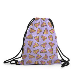 Рюкзак-мешок 3D с принтом Пицца Мун в Новосибирске, 100% полиэстер | плотность ткани — 200 г/м2, размер — 35 х 45 см; лямки — толстые шнурки, застежка на шнуровке, без карманов и подкладки | food | pattern | pizza | sailor moon | еда | паттерн | пицца | сейлор мун
