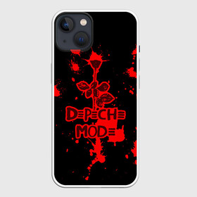 Чехол для iPhone 13 с принтом Depeche Mode в Новосибирске,  |  | depeche mode | альтернативный | вестник моды | депеш мод | депешмод | дэйв гаан | индастриал | мартин гор | музыка | новая волна | роза | рок | синти поп | электроник | энди флетчер