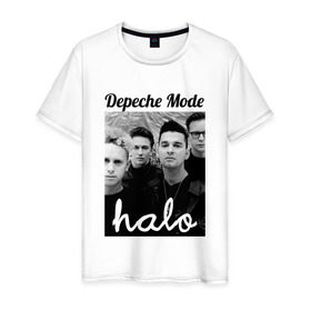 Мужская футболка хлопок с принтом Depeche mode в Новосибирске, 100% хлопок | прямой крой, круглый вырез горловины, длина до линии бедер, слегка спущенное плечо. | depeche mode | депеш мод | музыка