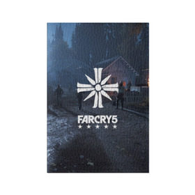 Обложка для паспорта матовая кожа с принтом Cult Far Cry в Новосибирске, натуральная матовая кожа | размер 19,3 х 13,7 см; прозрачные пластиковые крепления | Тематика изображения на принте: 
