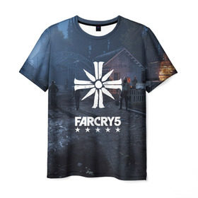 Мужская футболка 3D с принтом Cult Far Cry в Новосибирске, 100% полиэфир | прямой крой, круглый вырез горловины, длина до линии бедер | 