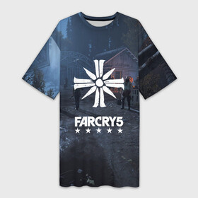 Платье-футболка 3D с принтом Cult Far Cry в Новосибирске,  |  | 