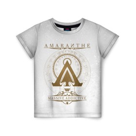 Детская футболка 3D с принтом Amaranthe в Новосибирске, 100% гипоаллергенный полиэфир | прямой крой, круглый вырез горловины, длина до линии бедер, чуть спущенное плечо, ткань немного тянется | amaranthe | амаранте | датская | дэт | метал | пауэр | шведская