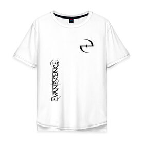 Мужская футболка хлопок Oversize с принтом Evanescence в Новосибирске, 100% хлопок | свободный крой, круглый ворот, “спинка” длиннее передней части | Тематика изображения на принте: 
