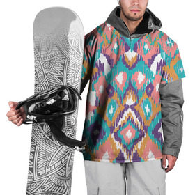 Накидка на куртку 3D с принтом Африканский стиль в Новосибирске, 100% полиэстер |  | abstraction | geometry | optic | optical | pattern | visual | абстракция | геометрия | движение | линии | народные | оптический узор | психоделика | текстуры | узор | этника