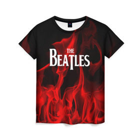 Женская футболка 3D с принтом The Beatles в Новосибирске, 100% полиэфир ( синтетическое хлопкоподобное полотно) | прямой крой, круглый вырез горловины, длина до линии бедер | beatles | punk | rock | the beatles | альтернативный хип хоп | группа | инди поп | музыка | музыкальное произведение | ноты | панк | регги | рок | синти поп