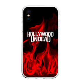 Чехол для iPhone XS Max матовый с принтом Hollywood Undead в Новосибирске, Силикон | Область печати: задняя сторона чехла, без боковых панелей | hollywood undead | punk | rock | альтернативный хип хоп | группа | инди поп | музыка | музыкальное произведение | ноты | панк | регги | рок | синти поп