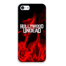 Чехол для iPhone 5/5S матовый с принтом Hollywood Undead в Новосибирске, Силикон | Область печати: задняя сторона чехла, без боковых панелей | hollywood undead | punk | rock | альтернативный хип хоп | группа | инди поп | музыка | музыкальное произведение | ноты | панк | регги | рок | синти поп