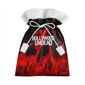 Подарочный 3D мешок с принтом Hollywood Undead в Новосибирске, 100% полиэстер | Размер: 29*39 см | hollywood undead | punk | rock | альтернативный хип хоп | группа | инди поп | музыка | музыкальное произведение | ноты | панк | регги | рок | синти поп