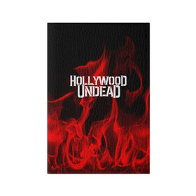 Обложка для паспорта матовая кожа с принтом Hollywood Undead в Новосибирске, натуральная матовая кожа | размер 19,3 х 13,7 см; прозрачные пластиковые крепления | hollywood undead | punk | rock | альтернативный хип хоп | группа | инди поп | музыка | музыкальное произведение | ноты | панк | регги | рок | синти поп