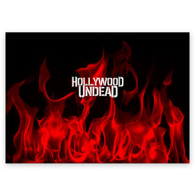 Поздравительная открытка с принтом Hollywood Undead в Новосибирске, 100% бумага | плотность бумаги 280 г/м2, матовая, на обратной стороне линовка и место для марки
 | hollywood undead | punk | rock | альтернативный хип хоп | группа | инди поп | музыка | музыкальное произведение | ноты | панк | регги | рок | синти поп