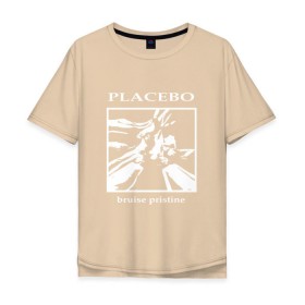Мужская футболка хлопок Oversize с принтом Placebo bruise pristine в Новосибирске, 100% хлопок | свободный крой, круглый ворот, “спинка” длиннее передней части | Тематика изображения на принте: 