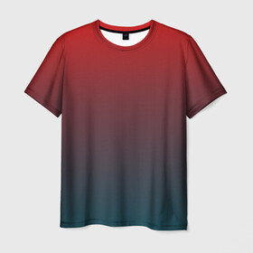 Мужская футболка 3D с принтом Алый в Новосибирске, 100% полиэфир | прямой крой, круглый вырез горловины, длина до линии бедер | yaay | алый | бурый | искусство | картина | красный | москва | россия | тон | урал