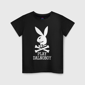 Детская футболка хлопок с принтом Play Dalnoboy (Дальнобойщики) в Новосибирске, 100% хлопок | круглый вырез горловины, полуприлегающий силуэт, длина до линии бедер | play dalnoboy | дальнобойщики
